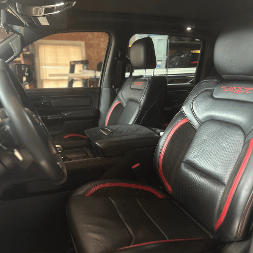 Interior Detailing of Black interior car Spartanburg County