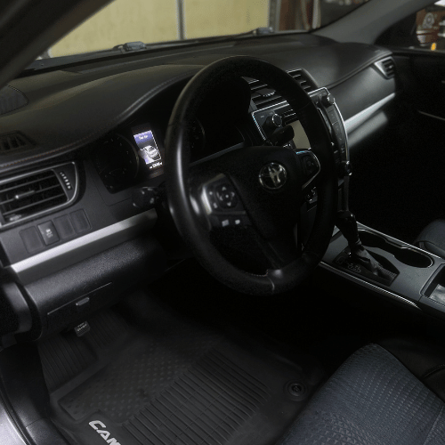 Interior Detailing of Black interior car Dashboard Spartanburg County